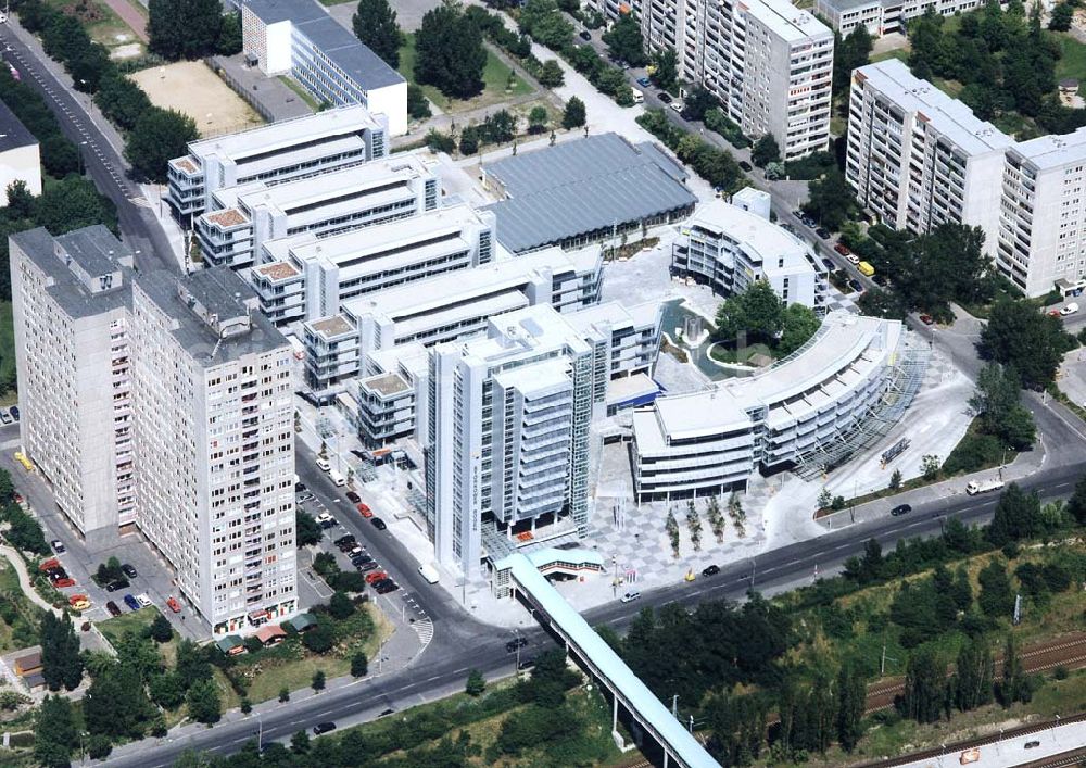 Berlin - Lichtenberg from above - Fertiggestellter Storkower Bogen in der Storkower Straße 207 in Berlin-Lichtenberg.