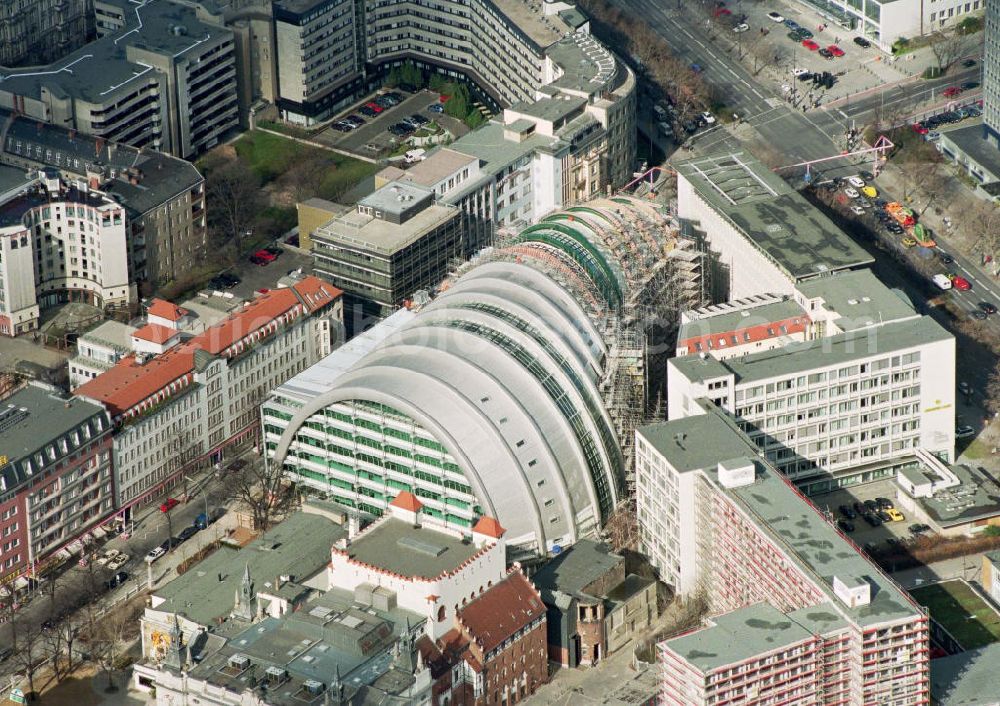 Berlin-Tiergarten from above - Fertigstellung des Ludwig-Erhard-Hauses (Börse-IHK)