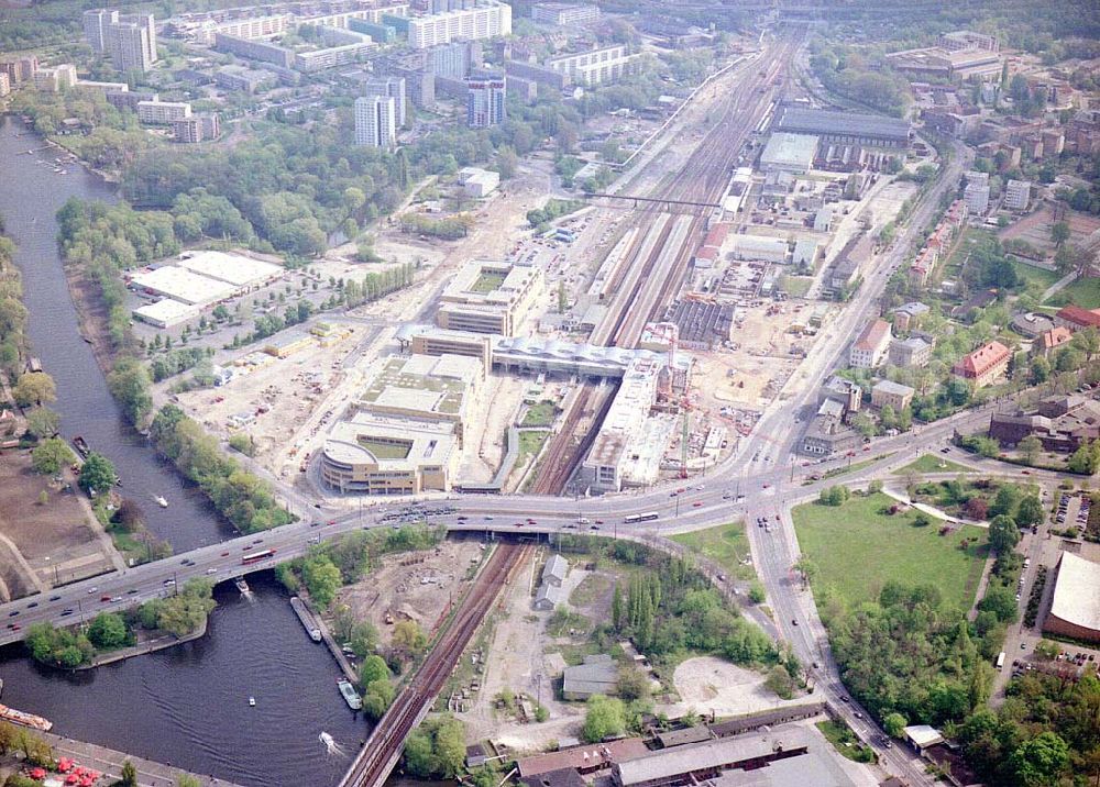 Aerial photograph Potsdam - BRA - Fertigstellung des Potsdam-Centers in Potsdam.