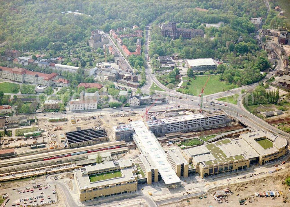 Aerial image Potsdam - BRA - Fertigstellung des Potsdam-Centers in Potsdam.