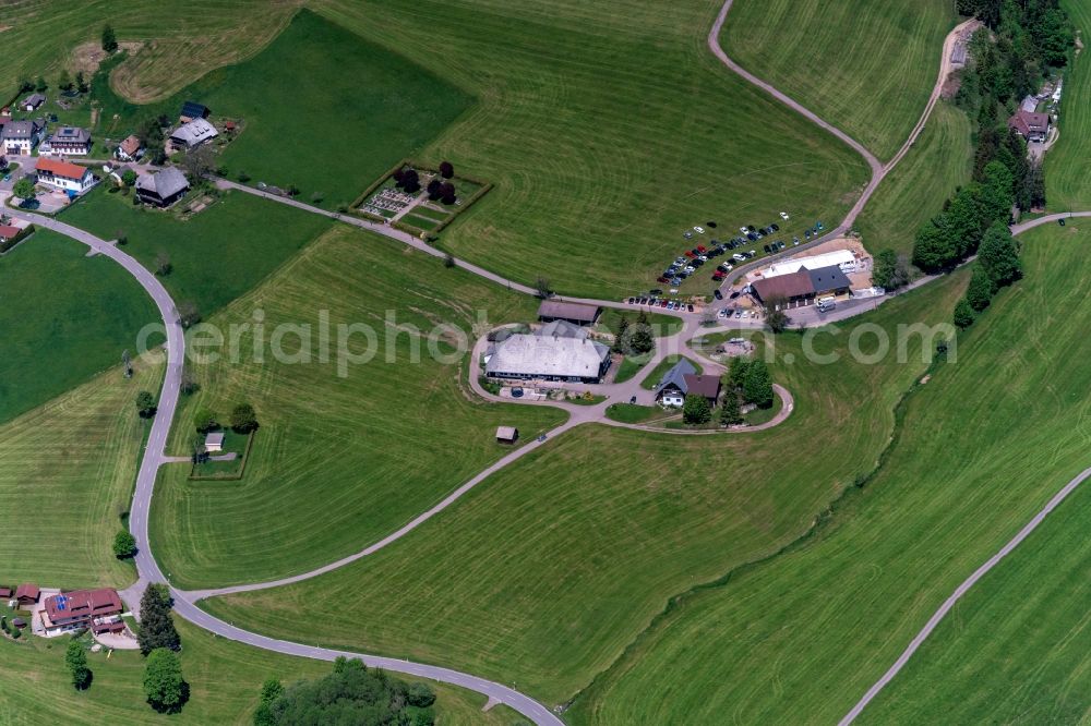 Titisee-Neustadt from the bird's eye view: Party in Waldau Obertal in Titisee-Neustadt in the state Baden-Wurttemberg, Germany