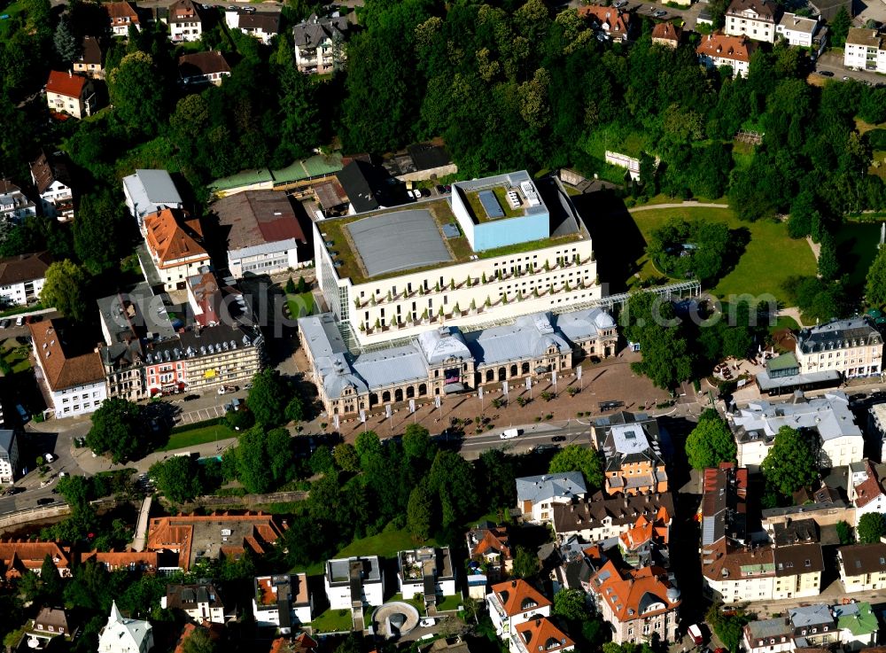 Aerial image Baden-Baden - The Festival Hall Baden-Baden in Baden-Wuerttemberg