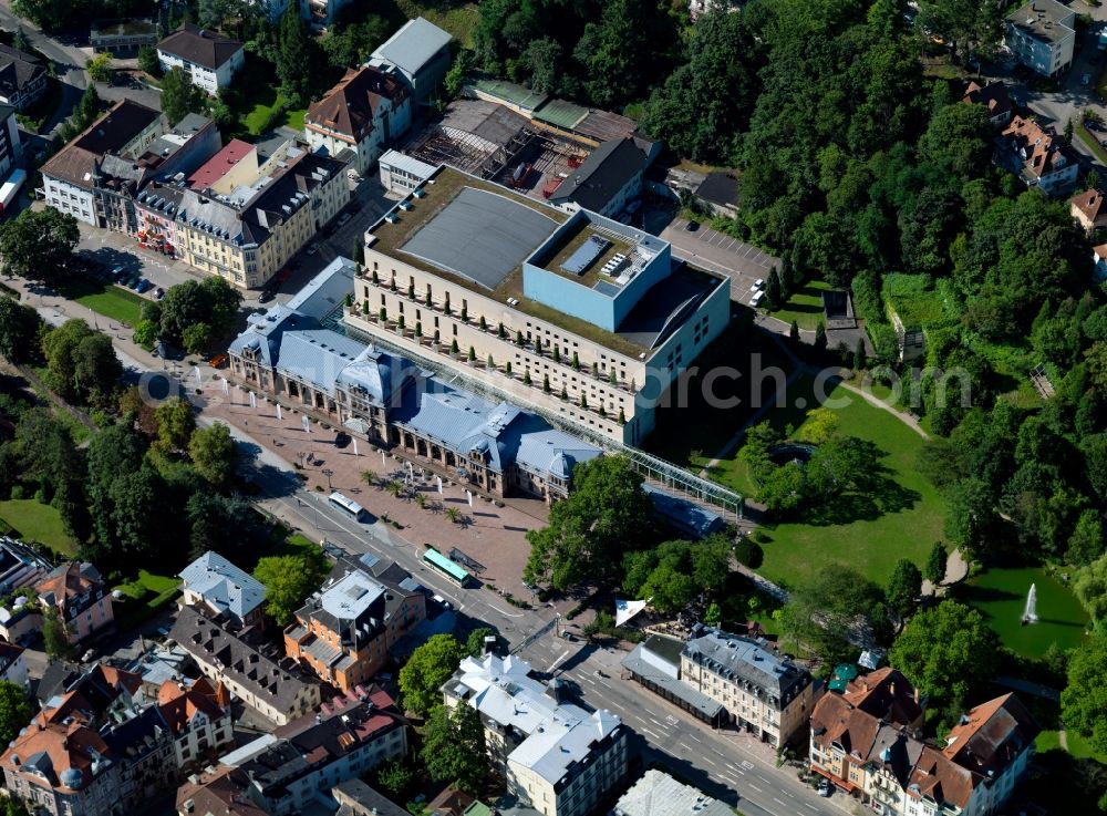 Baden-Baden from the bird's eye view: Building the largest opera house, the Festspielhaus Baden-Baden in Baden-Württemberg