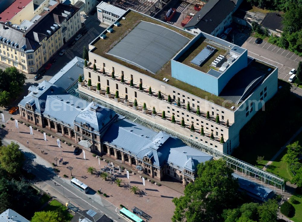 Aerial image Baden-Baden - Building the largest opera house, the Festspielhaus Baden-Baden in Baden-Württemberg