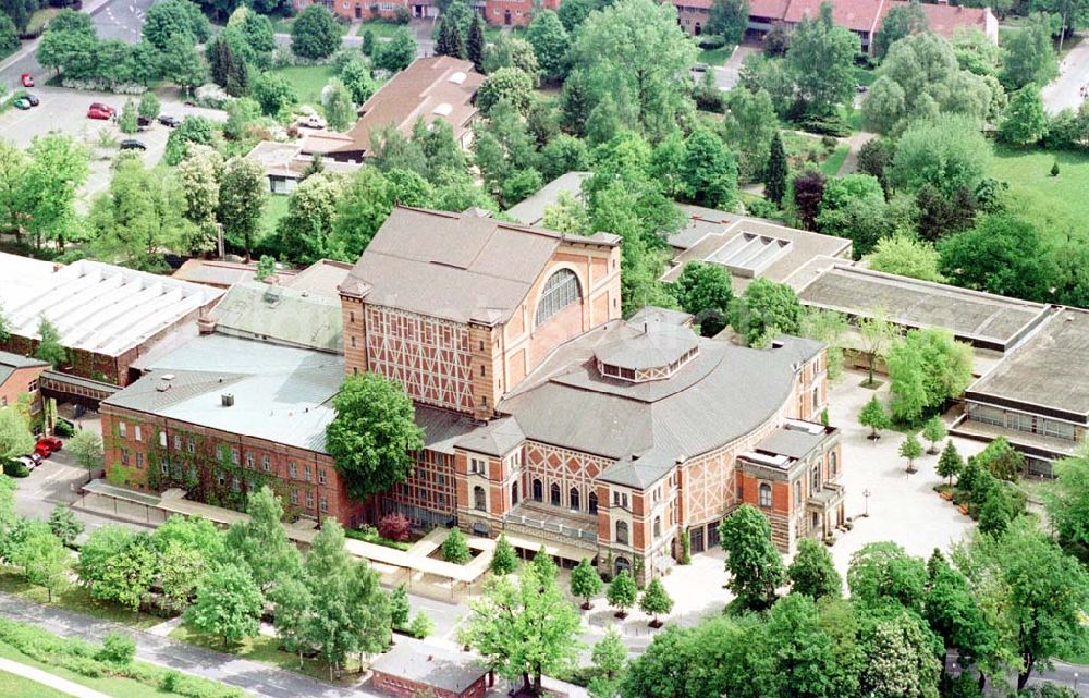 Bayreuth / Bayern from above - Festspielhaus am Festspielhügel 2 in 95444 Bayreuth.