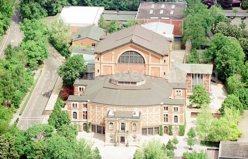 Bayreuth / Bayern from above - Festspielhaus am Festspielhügel 2 in 95444 Bayreuth.