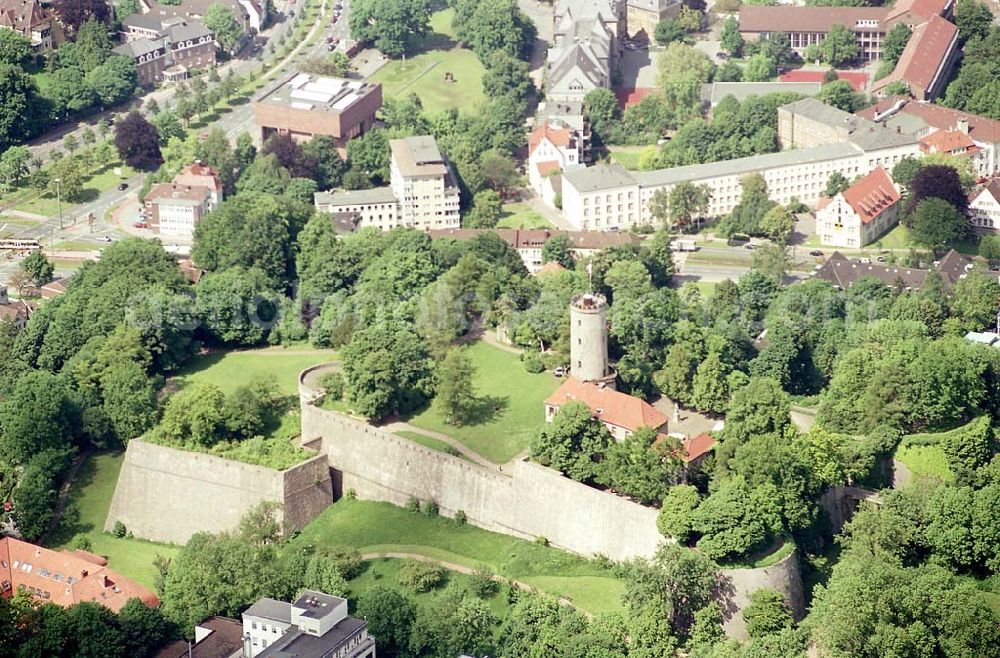 Bielefeld / NRW from above - Festung Bielefeld. Datum: 26.05.03