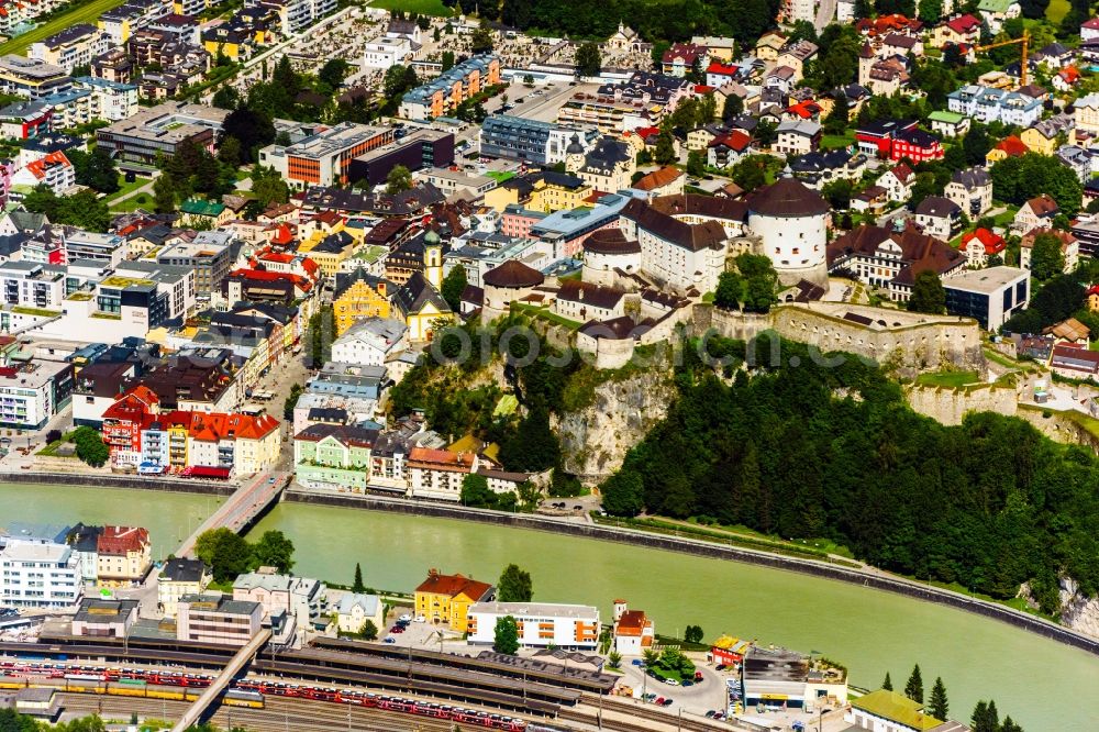 Aerial photograph Kufstein - Fortress Festung Kufstein in Kufstein in Tirol, Austria