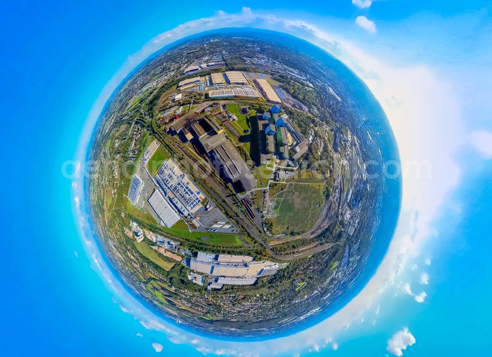 Aerial photograph Dortmund - Hot-dip coating plant of thyssenkrupp Steel Europe AG at the Westfalenhuette in Dortmund in the Ruhr area in the state of North Rhine-Westphalia, Germany