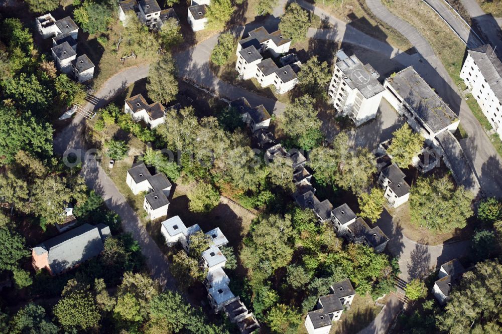 Aerial photograph Berlin - Fire brigade and police training area in the former Fighting City in the district of Ruhleben in Berlin, Germany