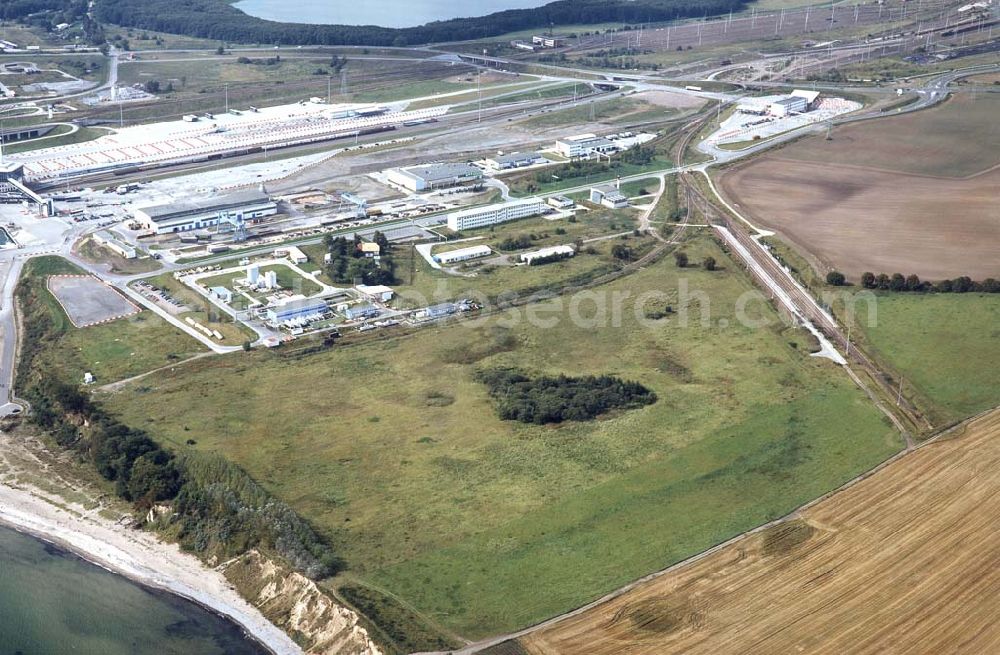 Aerial image Mukran / Rügen - Mecklenburg-Vorpommern - Fährhafen Mukran auf Rügen.