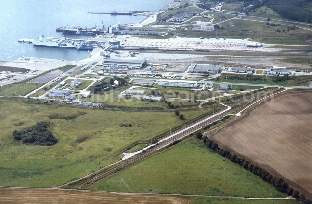 Aerial image Mukran / Rügen - Mecklenburg-Vorpommern - Fährhafen Mukran auf Rügen.