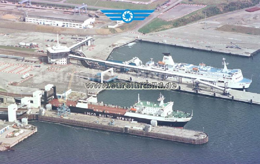 Aerial image Mukran - Mecklenburg-Vorpommern - Fährhafen Mukran auf Rügen.