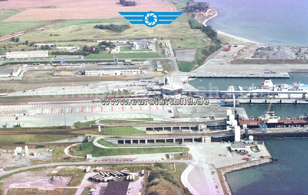 Mukran - Mecklenburg-Vorpommern from above - Fährhafen Mukran auf Rügen.