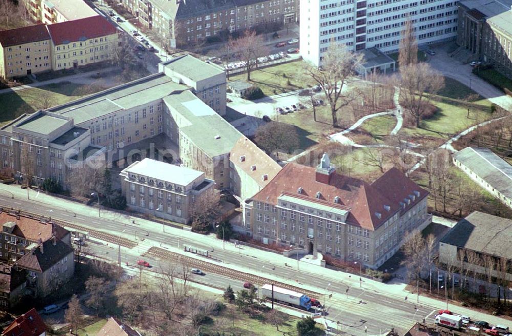 Aerial image Berlin-Karlshorst - FHTW Fachhochschule für Technik und Wirtschaft an der Treskowallee in Berlin-Karlshorst