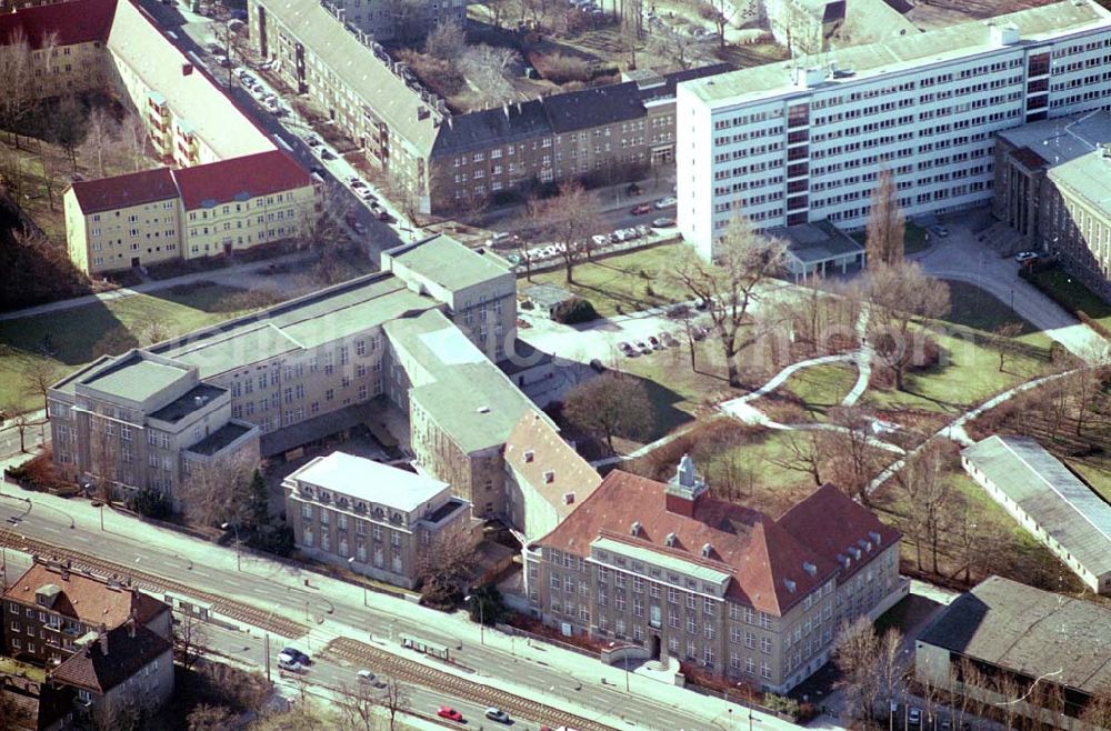 Aerial photograph Berlin-Karlshorst - FHTW Fachhochschule für Technik und Wirtschaft an der Treskowallee in Berlin-Karlshorst