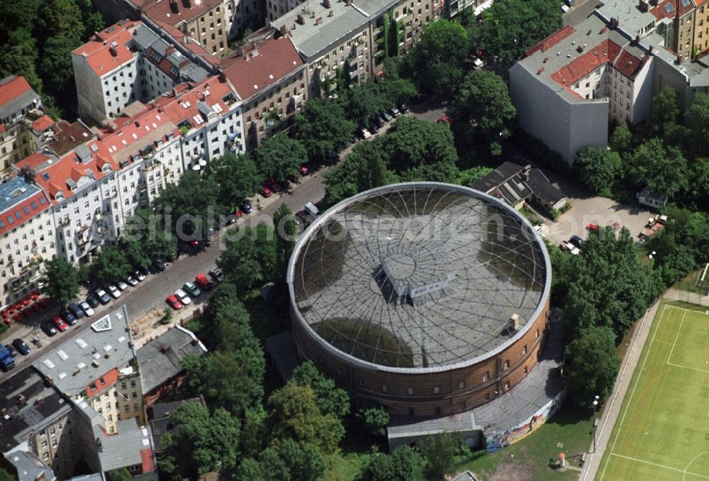 Berlin-Kreuzberg from the bird's eye view: The Fichtebunker at the Fichtestrasse in Berlin-Kreuzberg