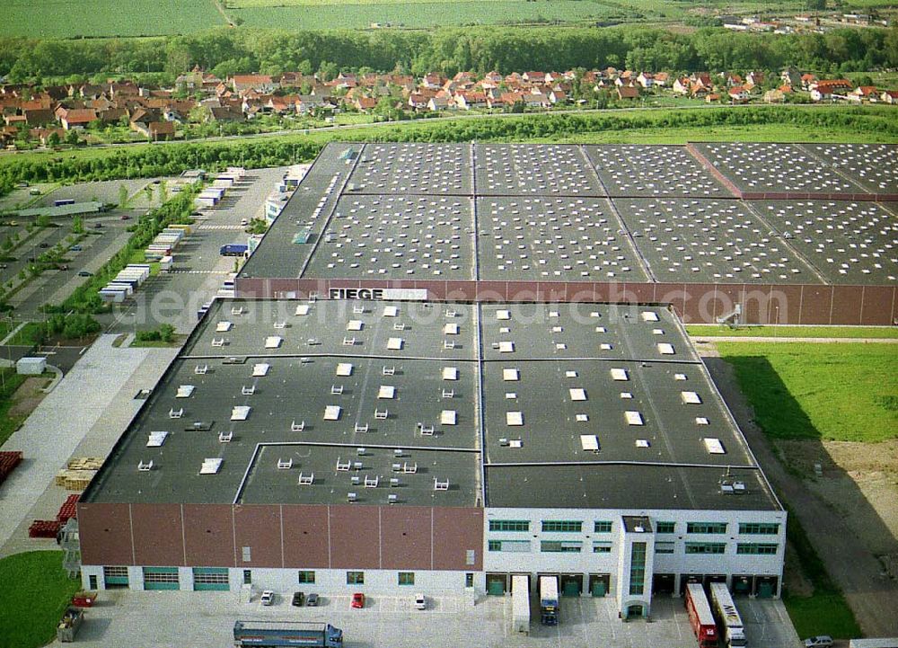 Aerial photograph 99192 Apfelstädt - Fiege WDZ Erfurt Warendienstleistungsgesellschaft mbH & Co.KG (036202) 92-0, Sülzenbrücker Str. 7,99192 Apfelstädt