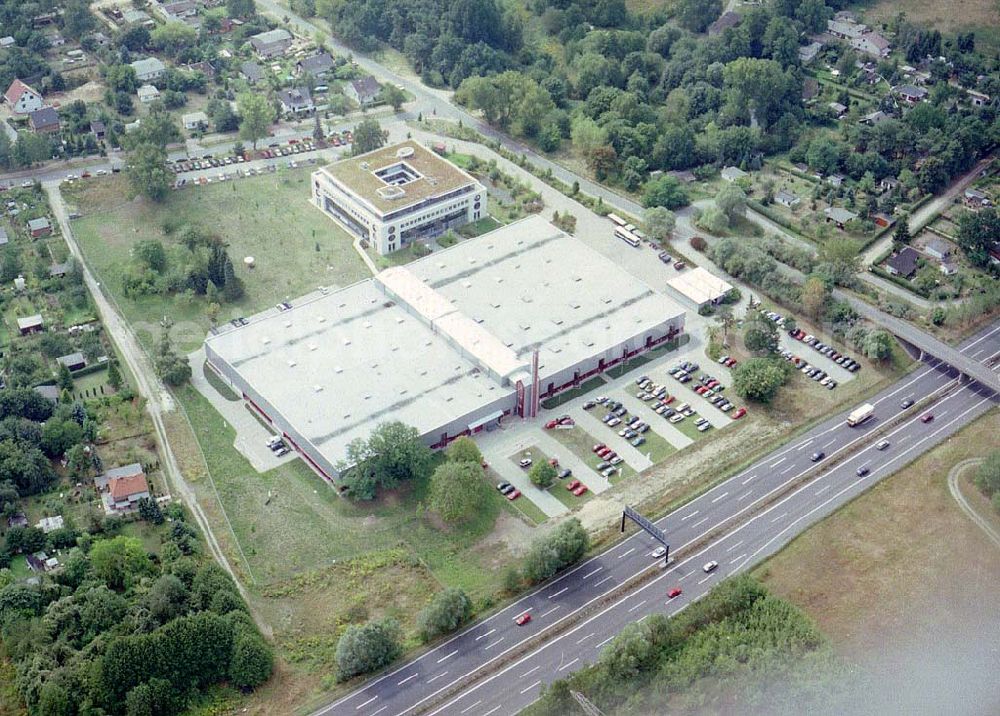 Aerial image Birkenwerder / Brandenburg - Filiale der Francotyp Postalia AG in Birkenwerder am Berliner Ring.