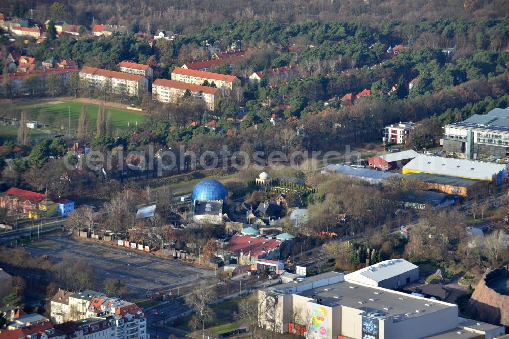 Aerial image Potsdam - Film Park Babelsberg on the grounds of the Media City Babelsberg in Potsdam in Brandenburg