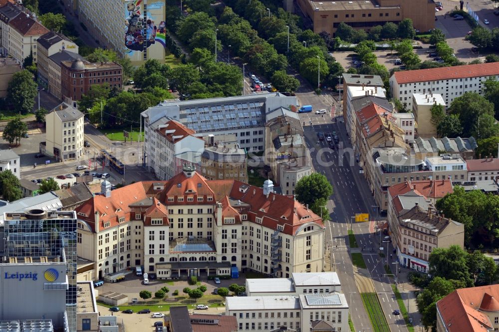 Aerial photograph Leipzig - View of the finance office Leipzig in the state of Saxony