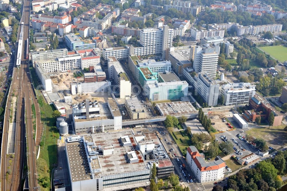 Berlin from above - View to Company location of the Bayer Schering Pharma in the Wedding district of Berlin