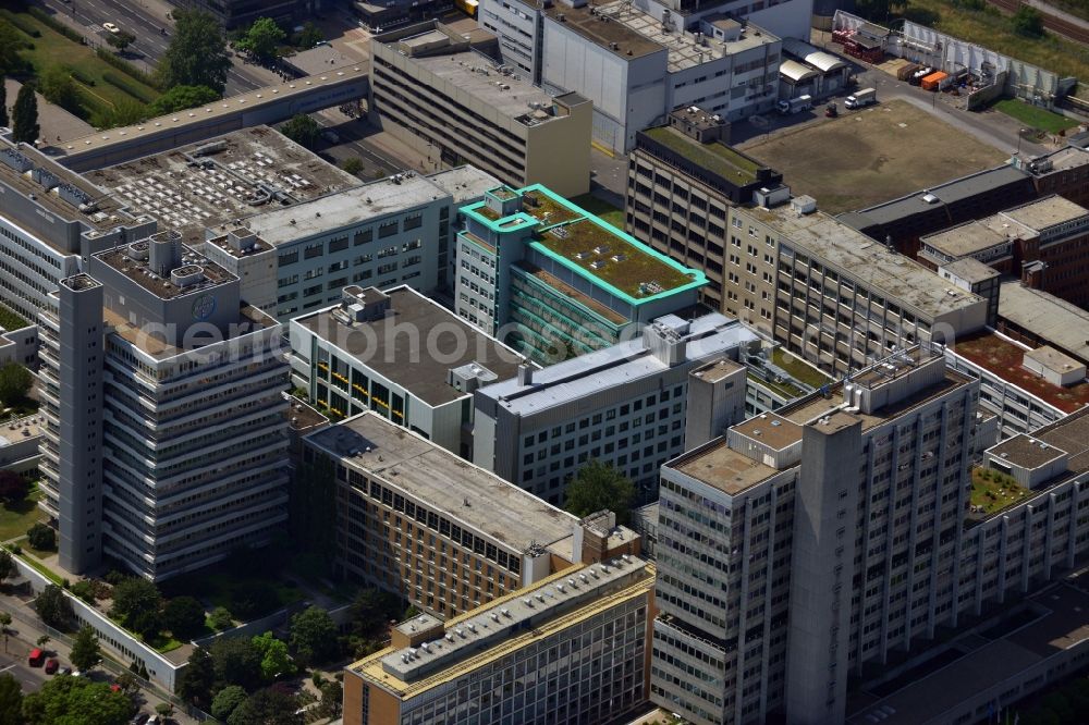 Berlin from above - View to Company location of the Bayer Schering Pharma in the Wedding district of Berlin