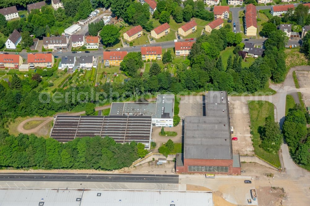 Aerial image Bochum - Company grounds and facilities of Adam Opel AG works Bochum III in the East of Bochum in the state of North Rhine-Westphalia