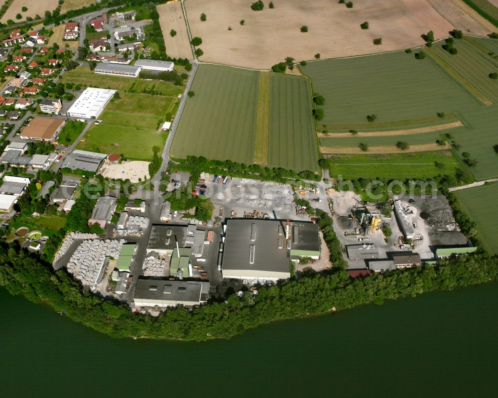 Aerial photograph Bad Säckingen - Company grounds and facilities of Alunova Recycling GmbH on the Rotfluhstrasse in Bad Saeckingen in the state Baden-Wuerttemberg, Germany