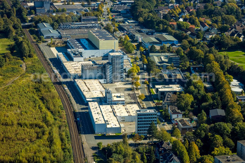 Aerial photograph Witten - Company grounds and facilities of ARDEX GmbH on Friedrich-Ebert-Strasse in the district Ruedinghausen in Witten at Ruhrgebiet in the state North Rhine-Westphalia, Germany