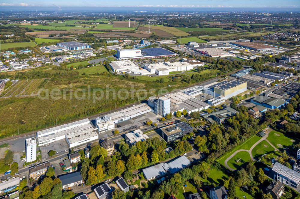 Aerial photograph Witten - Company grounds and facilities of ARDEX GmbH on Friedrich-Ebert-Strasse in the district Ruedinghausen in Witten at Ruhrgebiet in the state North Rhine-Westphalia, Germany