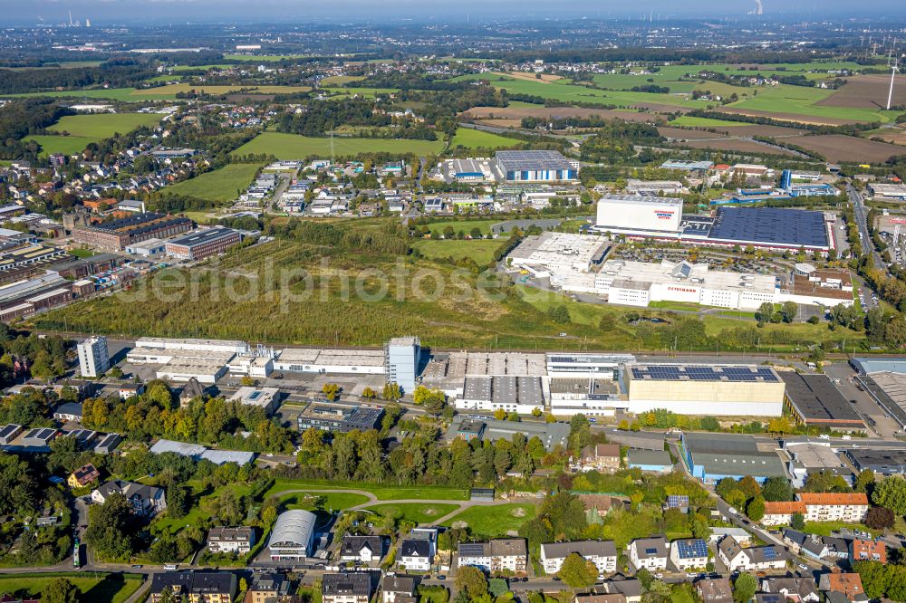 Aerial image Witten - Company grounds and facilities of ARDEX GmbH on Friedrich-Ebert-Strasse in the district Ruedinghausen in Witten at Ruhrgebiet in the state North Rhine-Westphalia, Germany