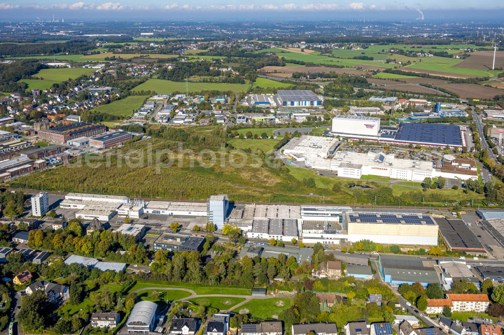 Aerial photograph Witten - Company grounds and facilities of ARDEX GmbH on Friedrich-Ebert-Strasse in the district Ruedinghausen in Witten at Ruhrgebiet in the state North Rhine-Westphalia, Germany