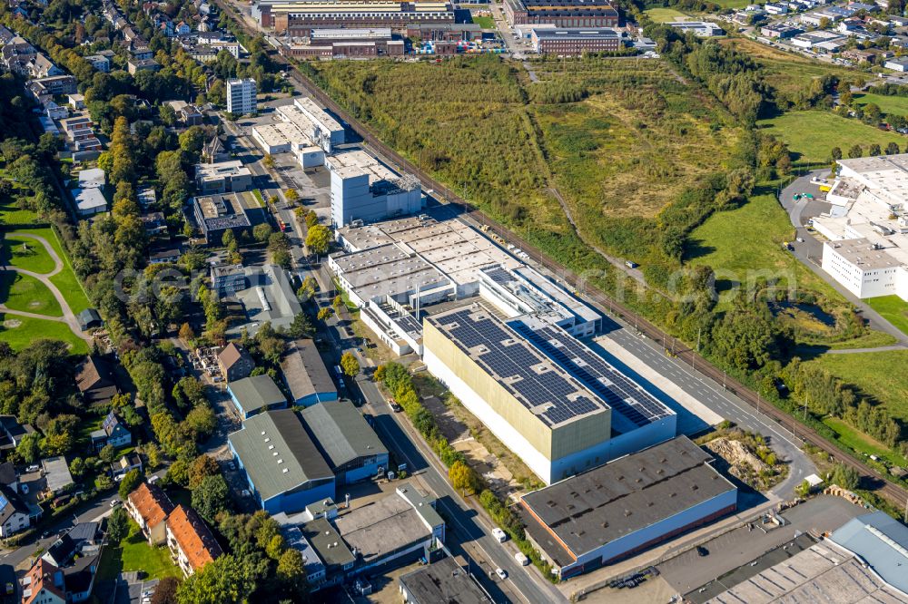 Aerial image Witten - Company grounds and facilities of ARDEX GmbH on Friedrich-Ebert-Strasse in the district Ruedinghausen in Witten at Ruhrgebiet in the state North Rhine-Westphalia, Germany