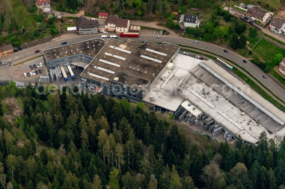 Aerial image Schiltach - Company grounds and facilities of BBS GmbH (Alufelgen) in Schiltach in the state Baden-Wurttemberg, Germany