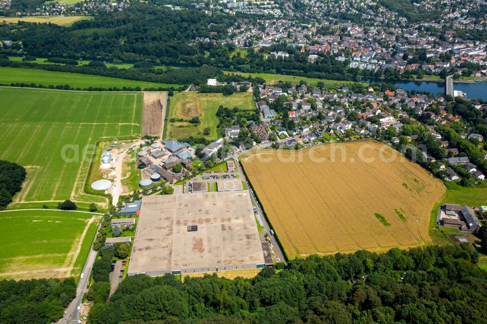 Aerial photograph Essen - Company grounds and facilities of Im Brahm Recycling GmbH in Essen in the state North Rhine-Westphalia