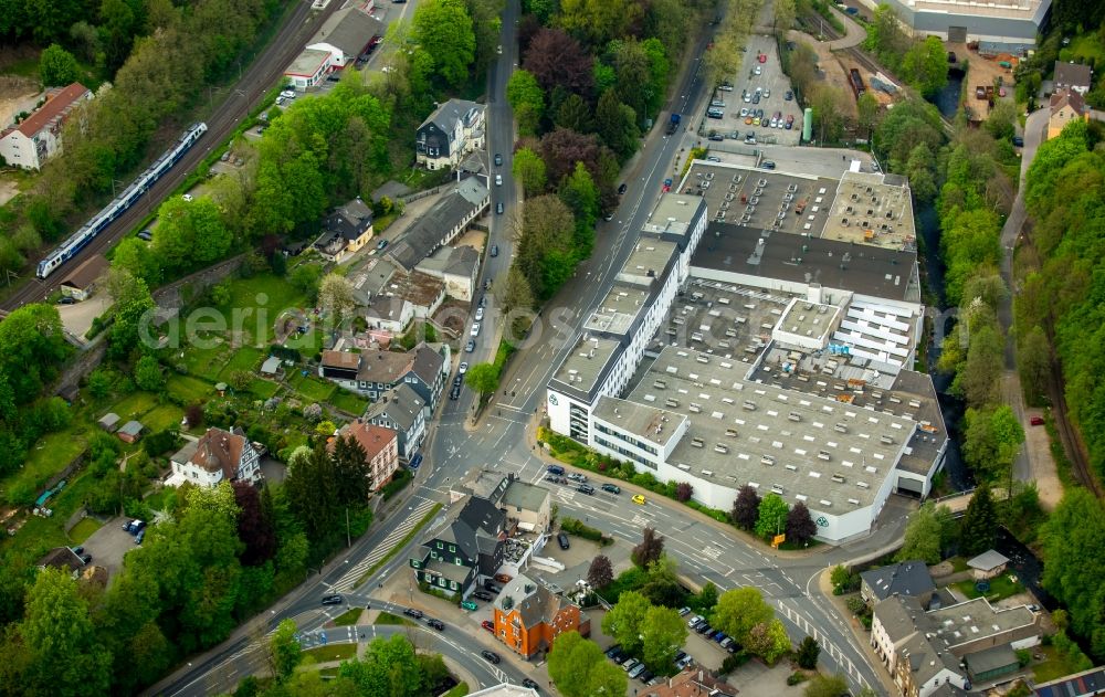 Ennepetal from above - Company grounds and facilities of Brinck & Co. GmbH & Co.KG Koelner Strasse in Ennepetal in the state North Rhine-Westphalia