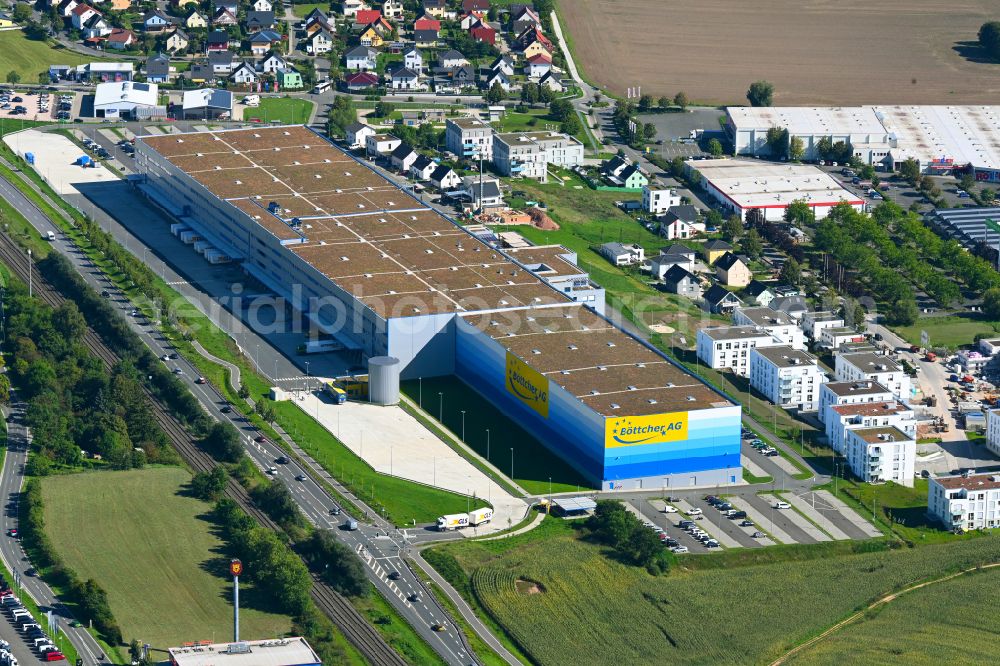 Aerial photograph Zöllnitz - Company grounds and facilities of Boettcher AG on street Stadtrodaer Landstrasse in Zoellnitz in the state Thuringia, Germany
