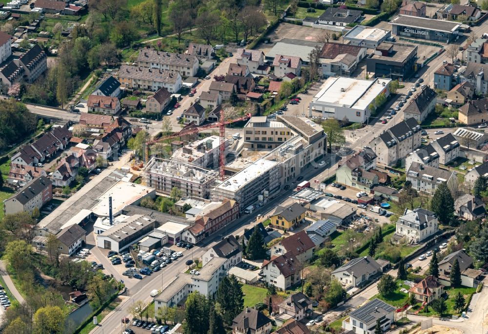 Lahr/Schwarzwald from above - Company grounds and facilities of CEPA / Carl Padberg Zentrifugenbau GmbH in Lahr/Schwarzwald in the state Baden-Wuerttemberg, Germany