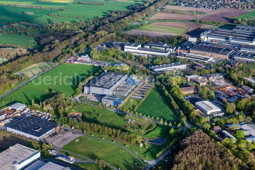 Stade from the bird's eye view: Company grounds and facilities of CFK Nord in the district Ottenbeck in Stade in the state Lower Saxony, Germany