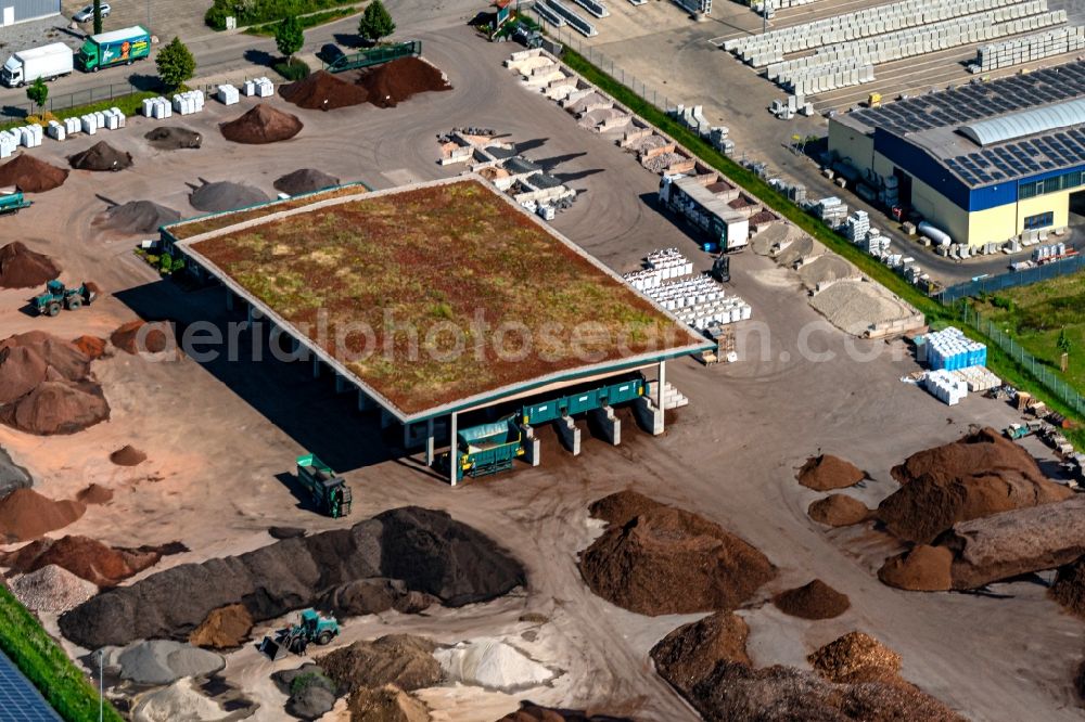 Herbolzheim from the bird's eye view: Company grounds and facilities of corthum Breisgau GmbH in Herbolzheim in the state Baden-Wurttemberg, Germany