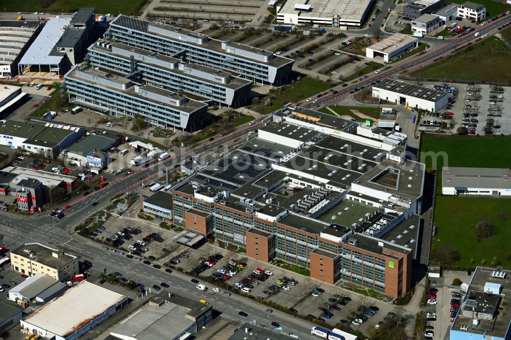 Aerial image Nürnberg - Company grounds and facilities of DATEV eG in the district Hoefen in Nuremberg in the state Bavaria, Germany