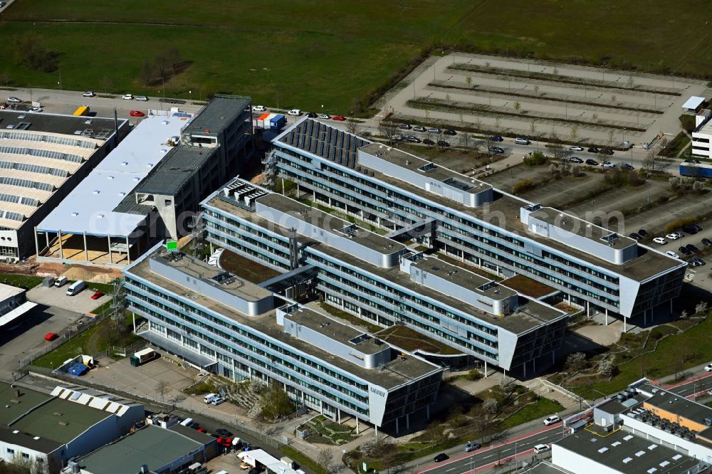 Aerial image Nürnberg - Company grounds and facilities of DATEV eG in the district Hoefen in Nuremberg in the state Bavaria, Germany