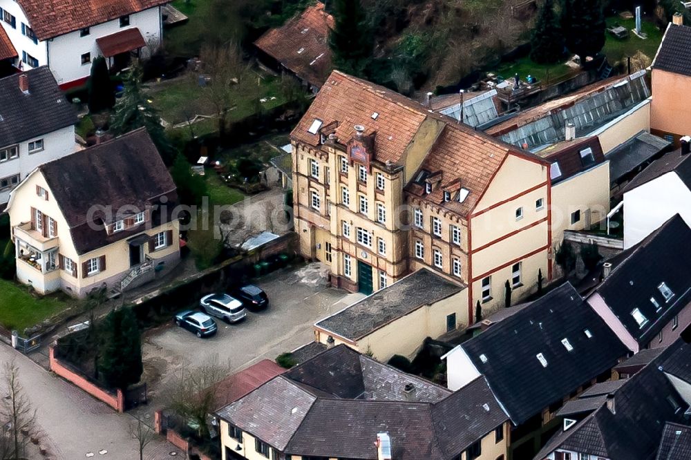 Aerial photograph Ettenheim - Company grounds and facilities of Der Bildstein GmbH in Ettenheim in the state Baden-Wuerttemberg, Germany