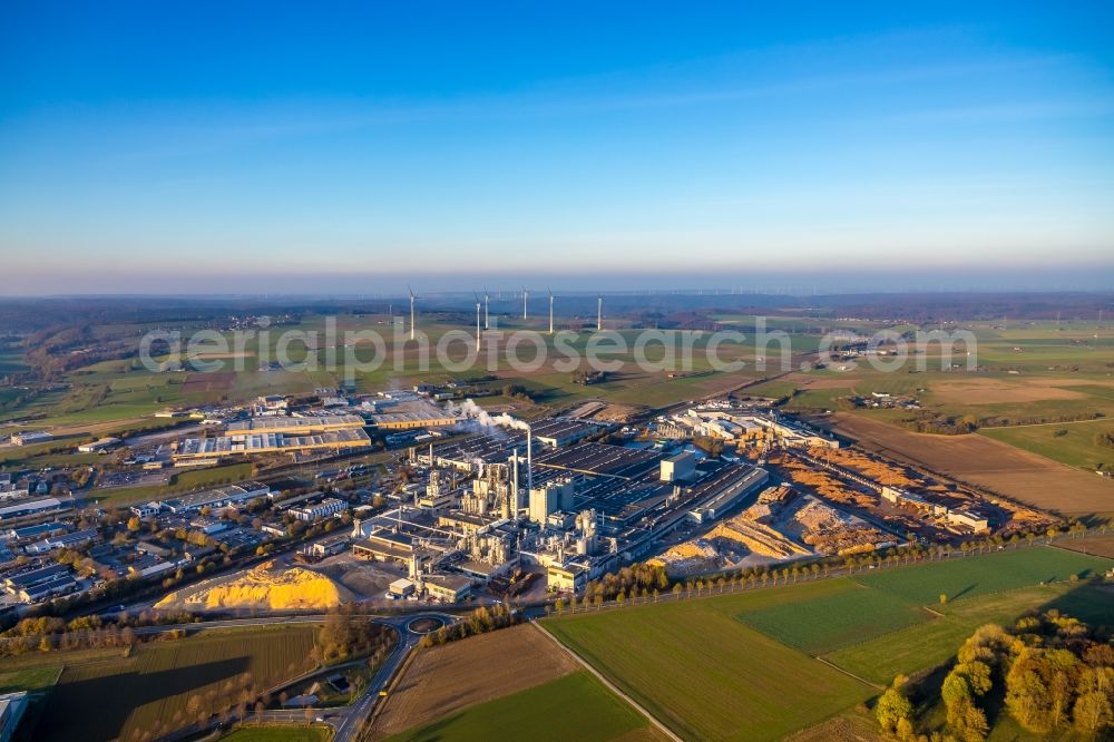 Aerial photograph Brilon - Company grounds and facilities of of EGGER Holzwerkstoffe Brilon GmbH & Co. KG in Brilon in the state North Rhine-Westphalia, Germany