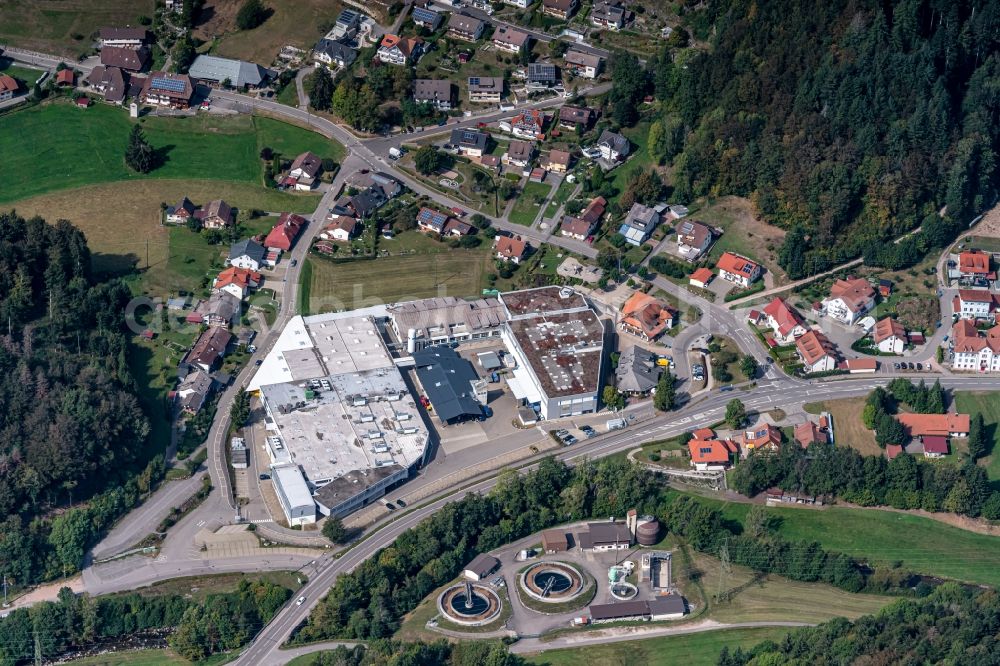 Aerial photograph Wembach - Company grounds and facilities of of Hella Innenleuchten Systeme in Wembach in the state Baden-Wurttemberg, Germany