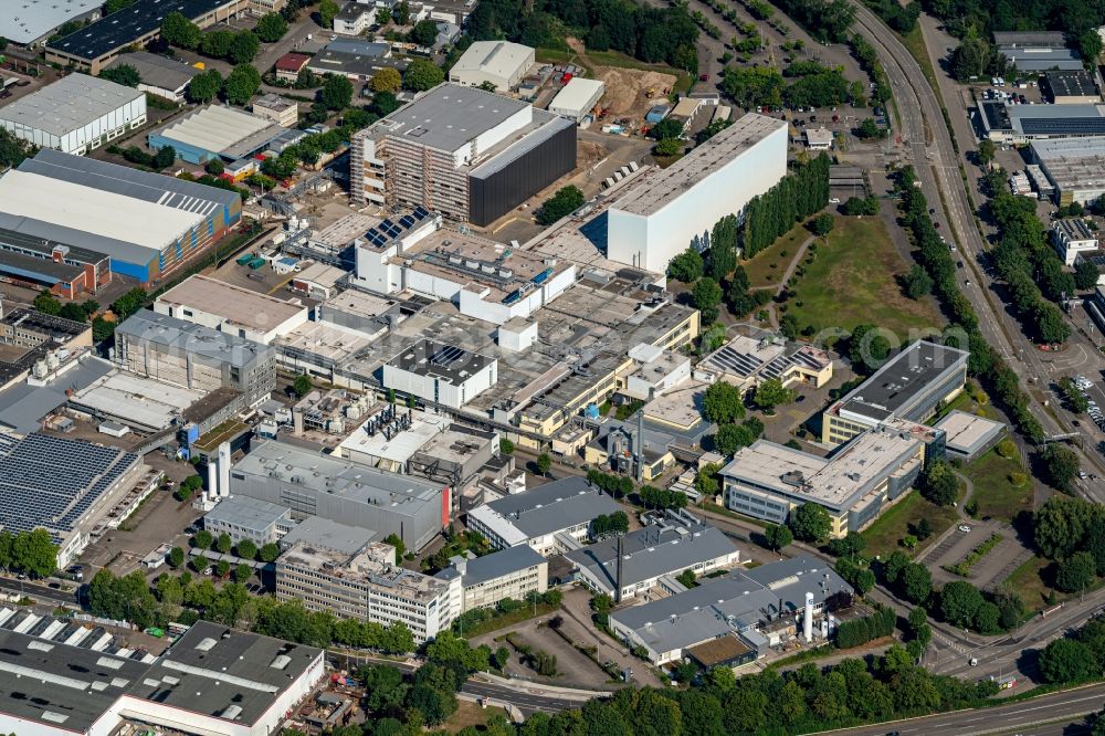 Aerial photograph Freiburg im Breisgau - Company grounds and facilities of of Pfizer and onofe in Freiburg im Breisgau in the state Baden-Wurttemberg, Germany