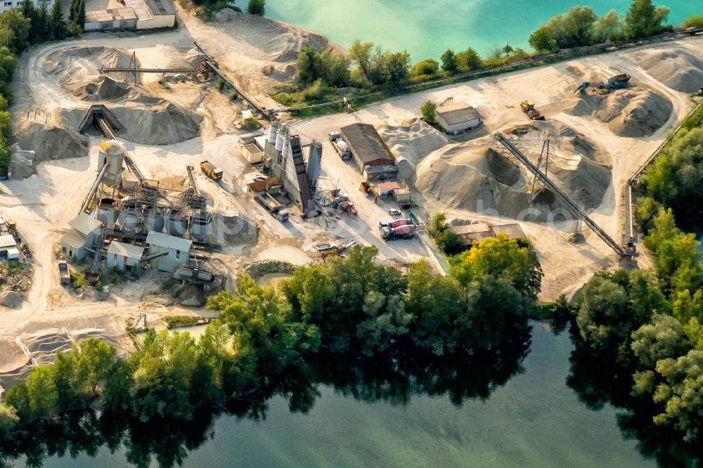 Aerial image Kenzingen - Company grounds and facilities of of Weber Gruppe in Kenzingen in the state Baden-Wurttemberg, Germany