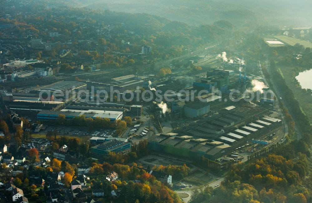 Aerial photograph Witten - Company grounds and facilities of Deutsche Edelstahlwerke GmbH in Witten in the state North Rhine-Westphalia