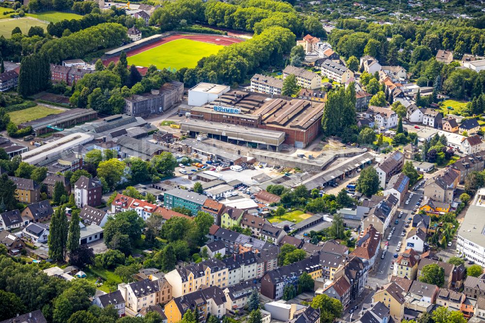 Witten from above - Company grounds and facilities of the former Boehmer Iron Works in Witten in the state of North Rhine-Westphalia